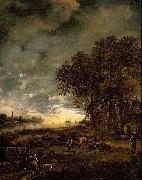 A Landscape with a River at Evening Aert van der Neer